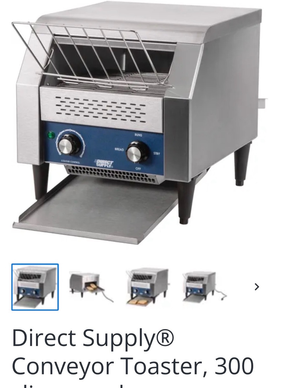 Commercial Conveyor Toaster in Silver